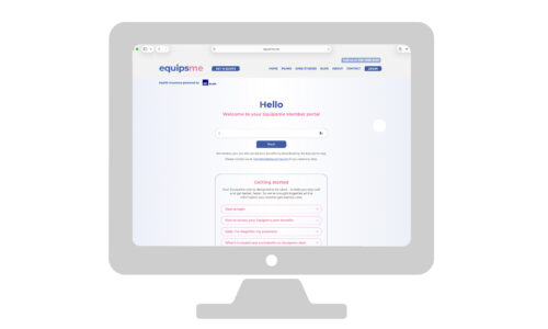Equipsme member login screen